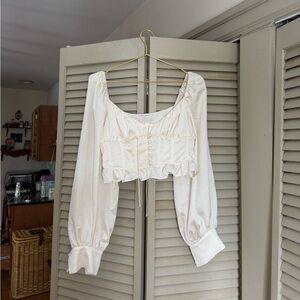 Elegant Cream Women's Top